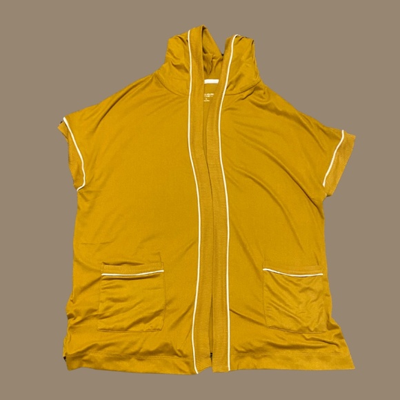 Koolaburra by UGG Cloud Jersey Short Sleeve Cardigan-Chai Tea - Picture 5 of 10